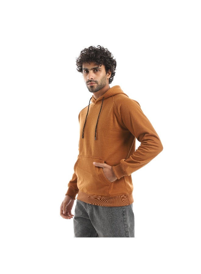 Caesar Men's closed hoodie with front pocket - Image 3