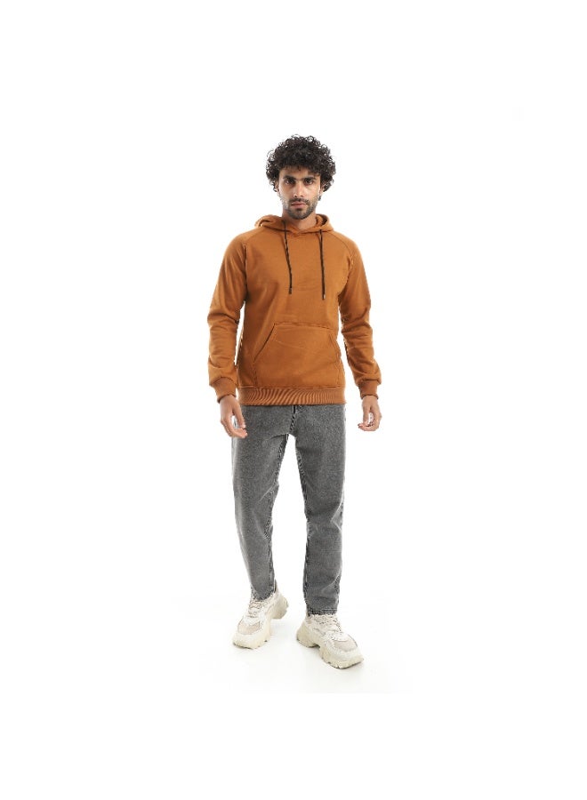 Caesar Men's closed hoodie with front pocket - Image 5