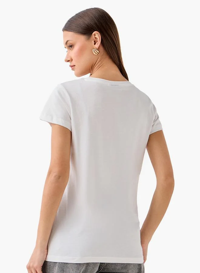 SP Characters  T-shirt with Fruits Basket Print for Women | Best Price UAE