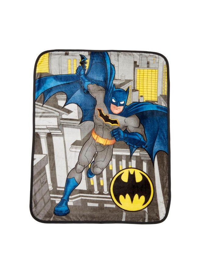 Franco Franco Batman DC Comics Kids Bedding Super Soft Silk Touch Throw, 40 in x 50 in, (Official Licensed Product)  - Image 1
