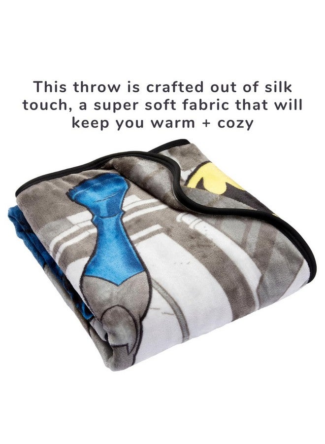 Franco Franco Batman DC Comics Kids Bedding Super Soft Silk Touch Throw, 40 in x 50 in, (Official Licensed Product)  - Image 3