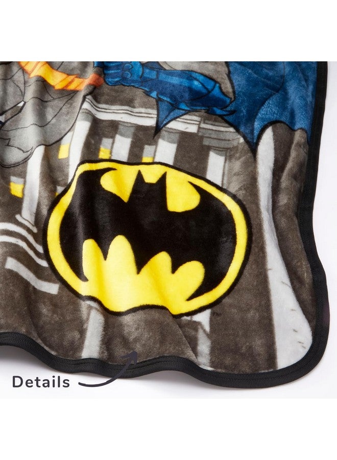 Franco Franco Batman DC Comics Kids Bedding Super Soft Silk Touch Throw, 40 in x 50 in, (Official Licensed Product)  - Image 4