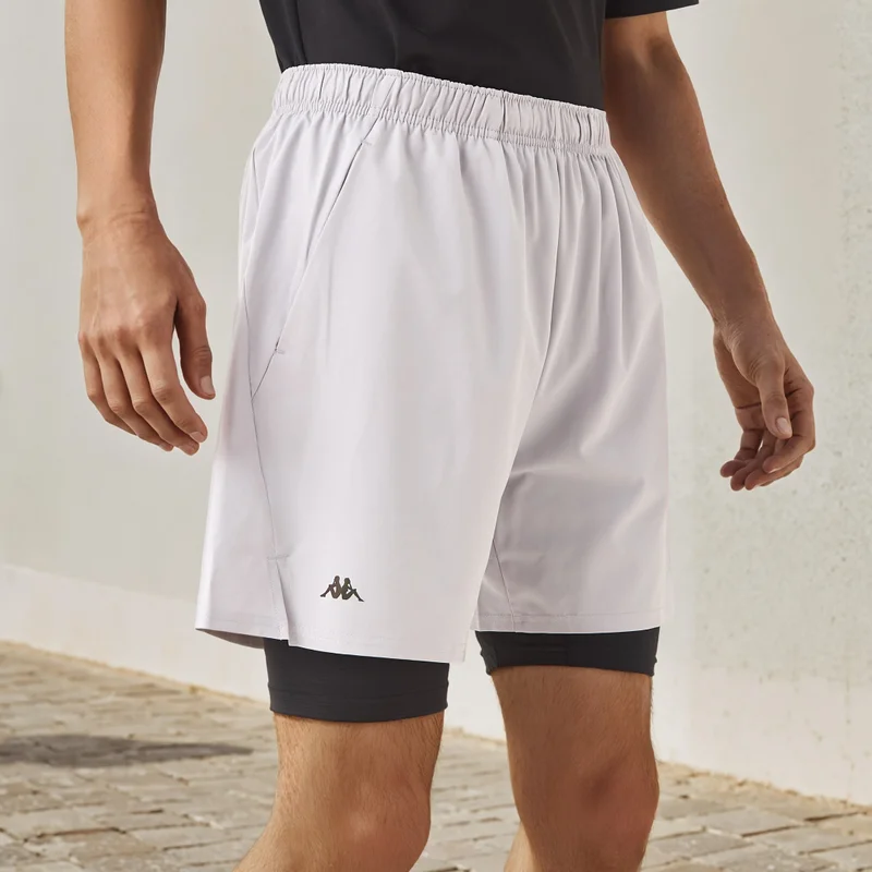 ADOT by Splash Kappa Logo Print Running Shorts with Inner Shorts