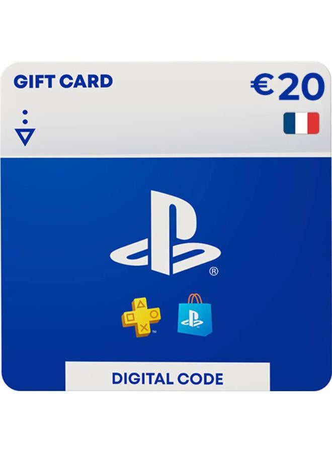 PlayStation Store DIgital Code Gift Card - France 20 Euro