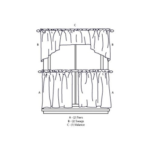 CHF Industries Wines Kitchen Curtain Set 36-inch Length - Image 3