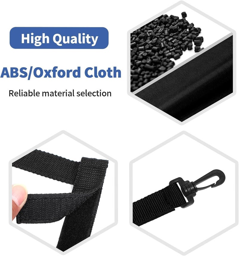 Fit for Jeep JL Rear Trunk Mesh Cargo Net for Jeep Wrangler JL JLU 2018 up Trunk Organizer Storage Accessories Red (Black) - Image 3