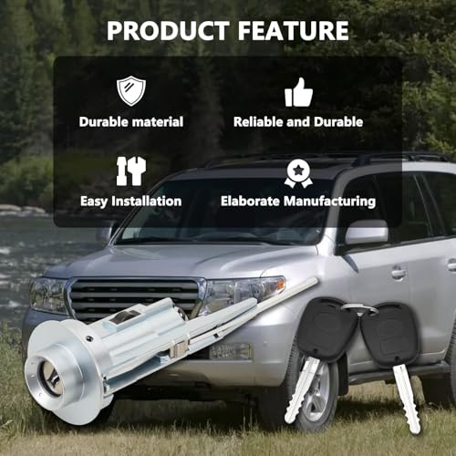 RAMATA 89703-33070 Ignition Lock Cylinder Switch&Non-Transponder Key Compatible with Toyota 2001 2002 2003 2004 2005 2006 2007 Sequoia, 2003-2006 Tundra, 2003-2009 4Runner and More Replace 69052-34040 - Image 3