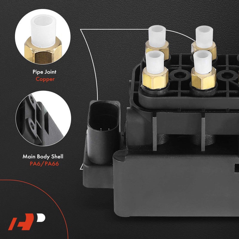 A-Premium Air Suspension Control Solenoid Valve Compatible with Jeep Grand Cherokee 2011-2021 & Volkswagen Touareg & Audi Q7 & Porsche Cayenne Panamera & Ram 1500 3500 & Volvo XC60, Replace# 7L0698014 - Image 4