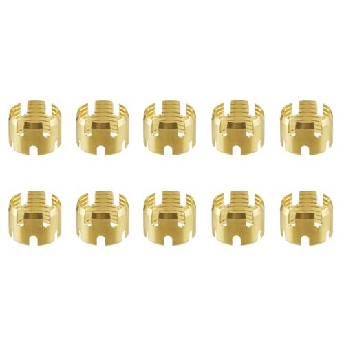 Dazakoot Brass DOT Air Brake Hose End Fitting Sleeve Tube Dazakoot Sleeve Tube for Hose End Connector 12 Air Brake Hose End Fitting Repair Tube Pack of 10 - Image 1