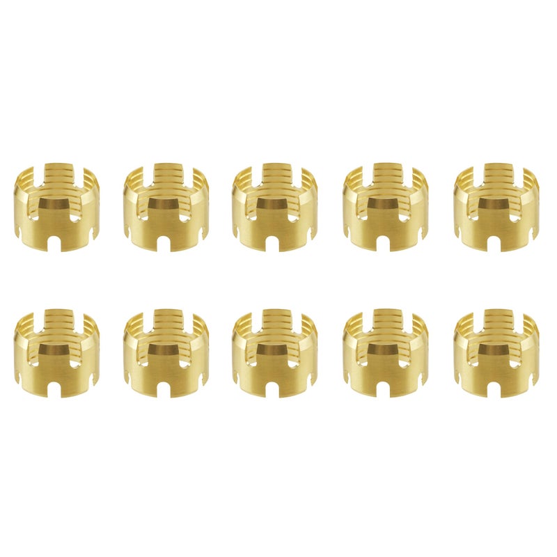 Dazakoot Brass DOT Air Brake Hose End Fitting Sleeve Tube Dazakoot Sleeve Tube for Hose End Connector 12 Air Brake Hose End Fitting Repair Tube Pack of 10 - Image 2