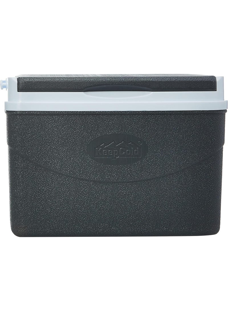 كوزموبلاست صندوق ثلج للنزهات من كوزمو بلاست، سعة 5 لتر، يتسع لـ 6 علب، يحافظ على الثلج لمدة تصل إلى يوم واحد، رمادي - Image 3