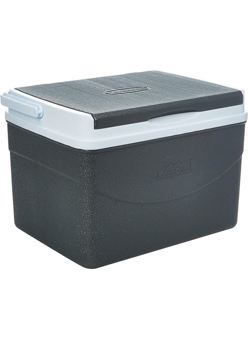 كوزموبلاست صندوق ثلج للنزهات من كوزمو بلاست، سعة 5 لتر، يتسع لـ 6 علب، يحافظ على الثلج لمدة تصل إلى يوم واحد، رمادي - Image 4