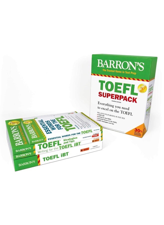 null - TOEFL iBT Superpack: 4 Books + Practice Tests + Audio Online - Image 1