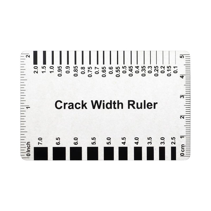Muka (10PCS) Muka Plastic Concrete Crack Width Ruler-Gloss Clear B - Image 1