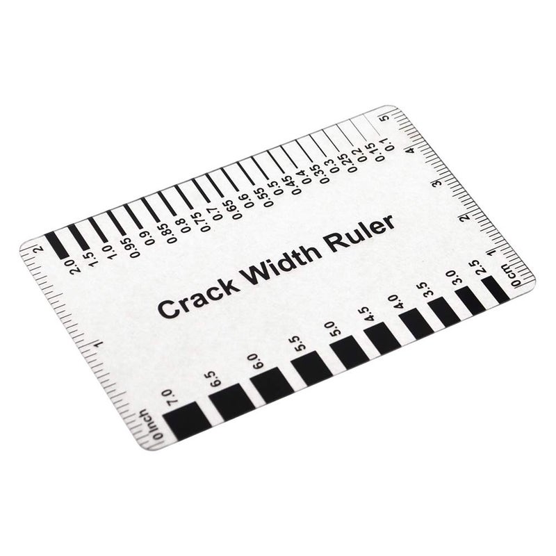Muka (10PCS) Muka Plastic Concrete Crack Width Ruler-Gloss Clear B - Image 3
