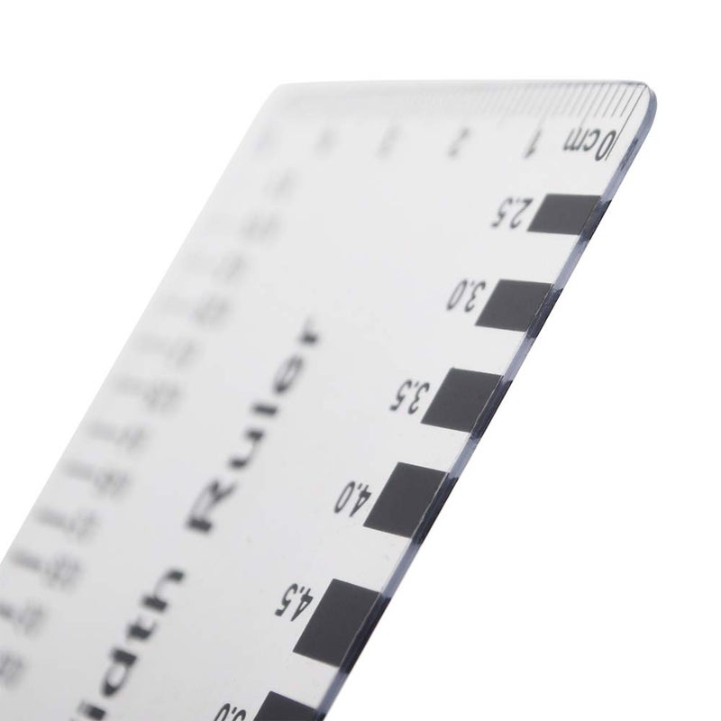 Muka (10PCS) Muka Plastic Concrete Crack Width Ruler-Gloss Clear B - Image 4