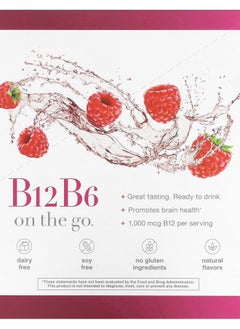youtheory B12B6 On The Go Raspberry 12 Packets 1 fl oz (30 ml) Each 
