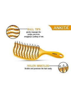 Ankita Hair Brush with Nylon Bristle AllPurpose (A17G) by Chhavi Creation  - Image 3