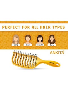 Ankita Hair Brush with Nylon Bristle AllPurpose (A17G) by Chhavi Creation  - Image 4