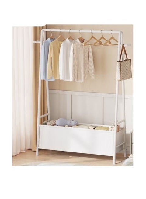 Clothes Rack, Clothing Garment Rack Clothes Organizer and Holder Metal Clothing Stand Hanging Clothes 1-Tier Storage Shelf for Boxes Shoes Boots Commercial Grade Multi-Purpose Entryway Shelving Unit