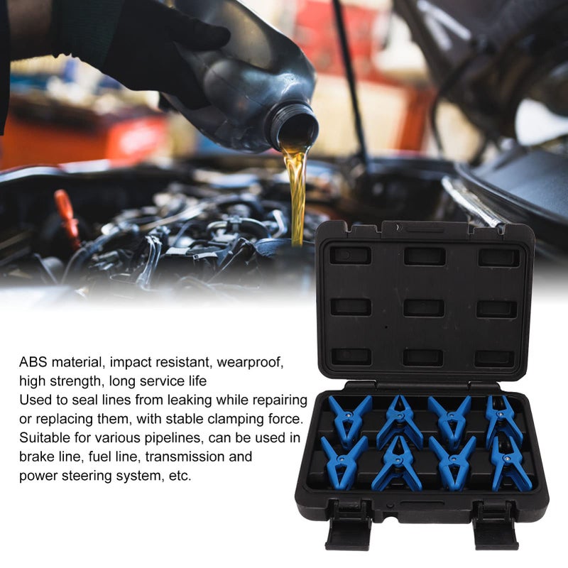 Yctze 8pcs Fluid Line Stopper Kit Universal Fuel Line St fluid line stopperFluid Line Clamp Fluid Line Stopper Kit Fuel Line Stopper Brake Line Stoppe - Image 3