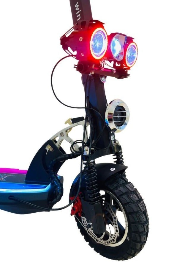 وينر سكاي سكوتر كهربائي Winner Sky W5 –  بطارية 48V 13Ah، سرعة قصوى 55 كم/س، مدى 30 كم، اتصال بلوتوث مع خوذة مجانية، حزام أمان، قفل، حامل موبايل، مجموعة أدوات ومضخ - Image 3