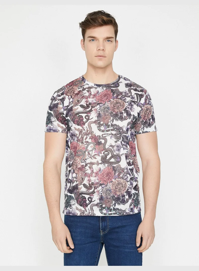 KOTON Patterned T-Shirt