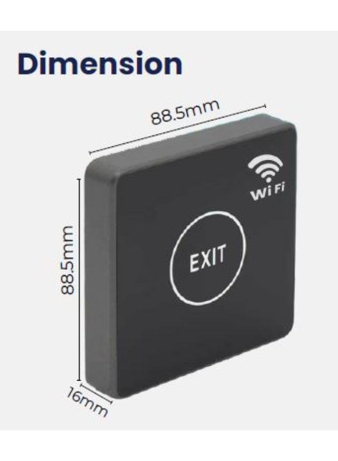 Xtreme Vision Ex-501 Wifi Touch Exit Button with Smart phone Application - Image 3