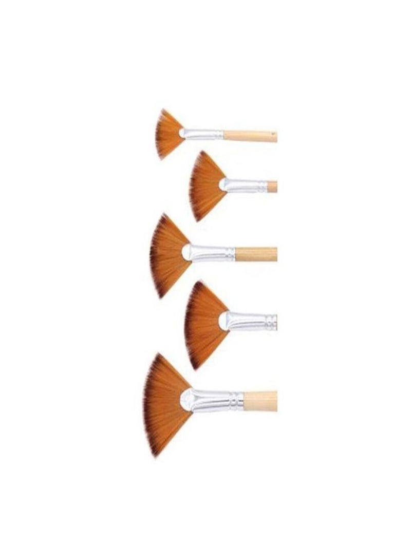 مجموعة فرش الطلاء سمارت 5 فرشة لأطقم طلاء مائي بزيت الأكريليك بألوان مائية من النايلون - Image 3