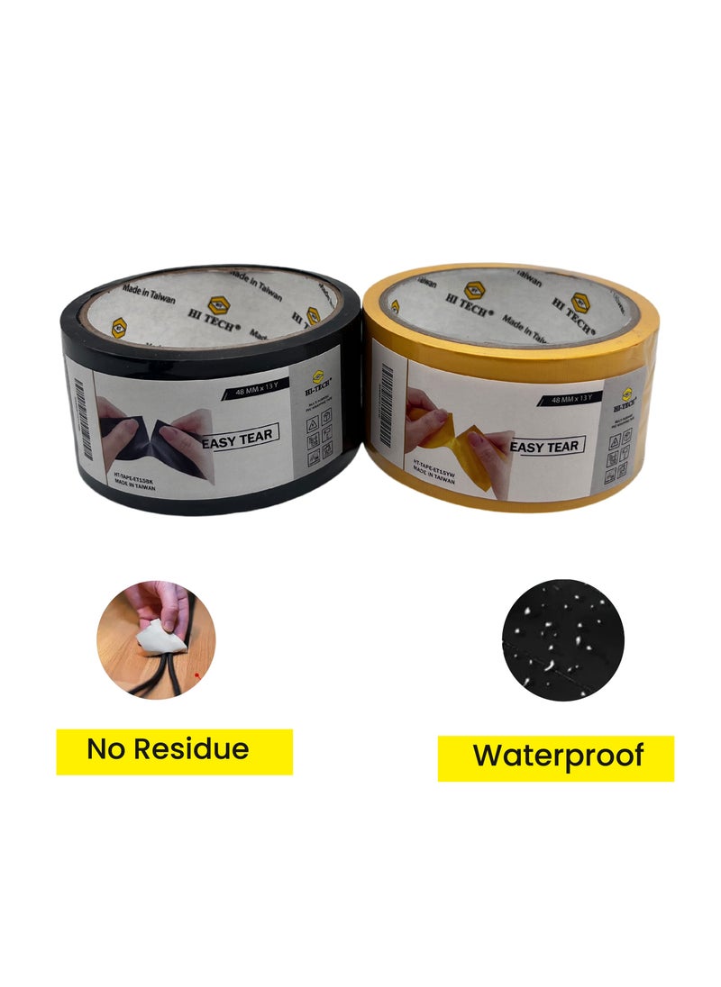 Hi-Tech - Easy Tear Tapes – Heavy-Duty Adhesive, Residue-Free, Multipurpose for Office and Home use. - Image 1