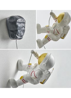 Excefore Astronauts Wall Sculpture Climber Figurines, Modern Home Decor, Outer Space Theme Decoration, 3D Wall Decor for Children's Room, Study Room, Bathroom, Climbing Astronaut Wall-Hanging Decor  - Image 5