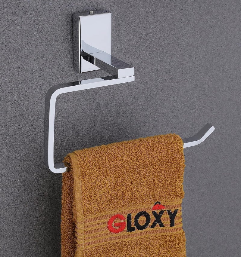 GLOXY GLOXY Stainless Steel Napkin Holder Stand for Washbasin Towel Hanger Ring Bathroom Accessories SS304  - Image 1