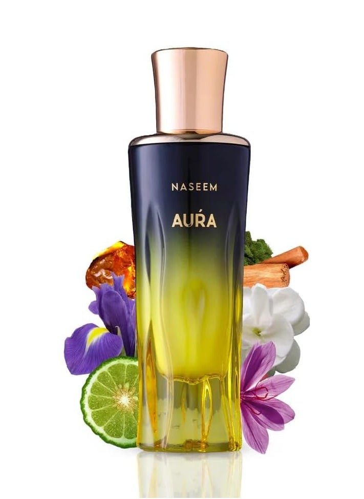 Naseem - Aura Perfume 80ml - Passionate Lemon and Bergamot | Tenacious Orris Heart | Sandalwood and Ambroxan Base | Greatness in a Bottle - Image 1