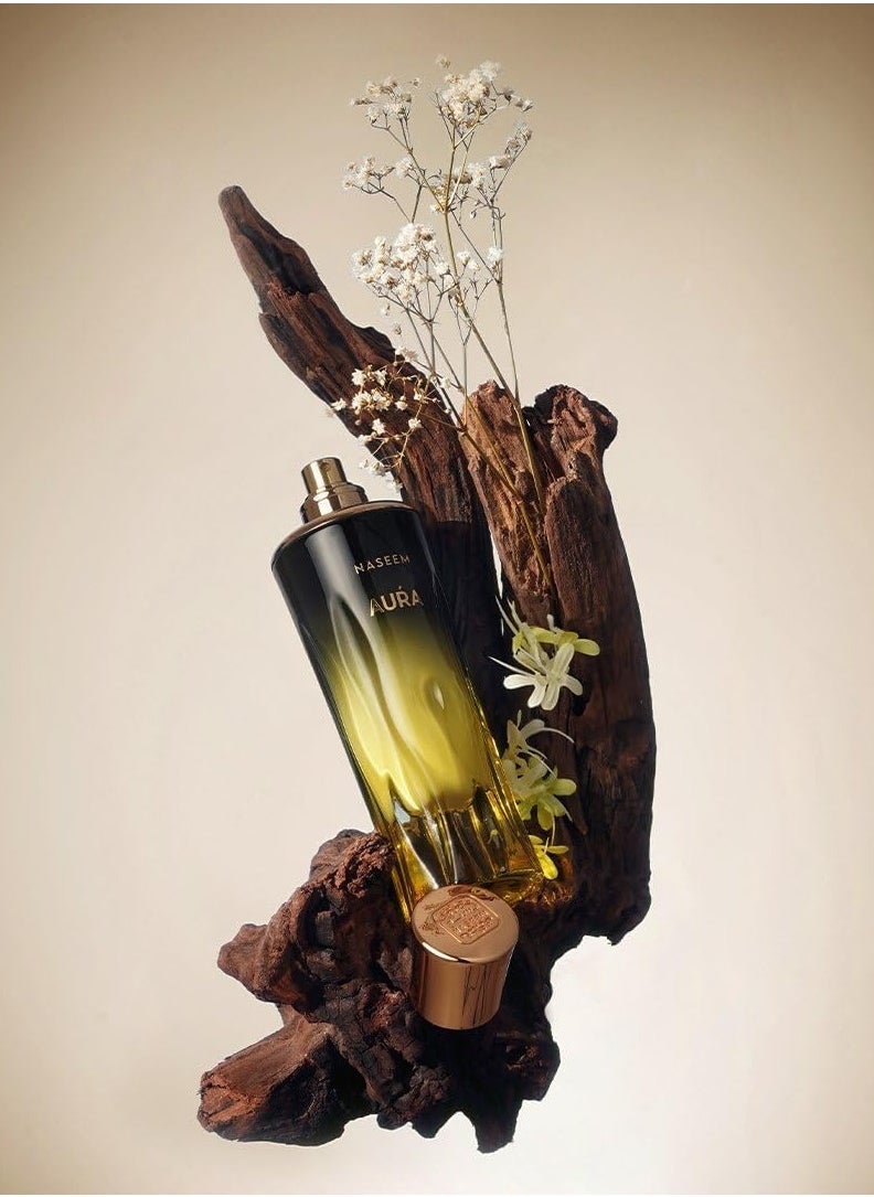 Naseem - Aura Perfume 80ml - Passionate Lemon and Bergamot | Tenacious Orris Heart | Sandalwood and Ambroxan Base | Greatness in a Bottle - Image 1