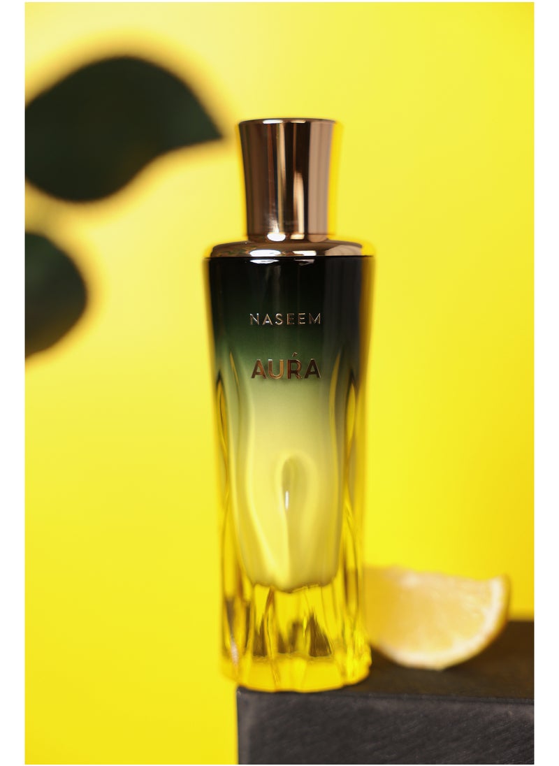 Naseem - Aura Perfume 80ml - Passionate Lemon and Bergamot | Tenacious Orris Heart | Sandalwood and Ambroxan Base | Greatness in a Bottle - Image 1