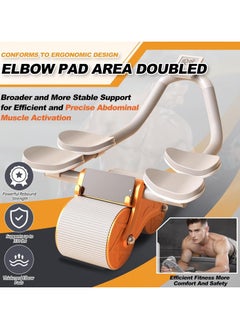 AB Roller Automatic Rebound 2 In 1 Healthy Abdominal Wheel Abs Workout Roller | Double Wheel Full Body Exercise Roller with Foam Handles-Multicolor - pzsku/Z700CC9787F29FB6DFE8BZ/45/_/1722016619/ac6e57c2-0fd7-41a0-b982-488e4c4de8b4