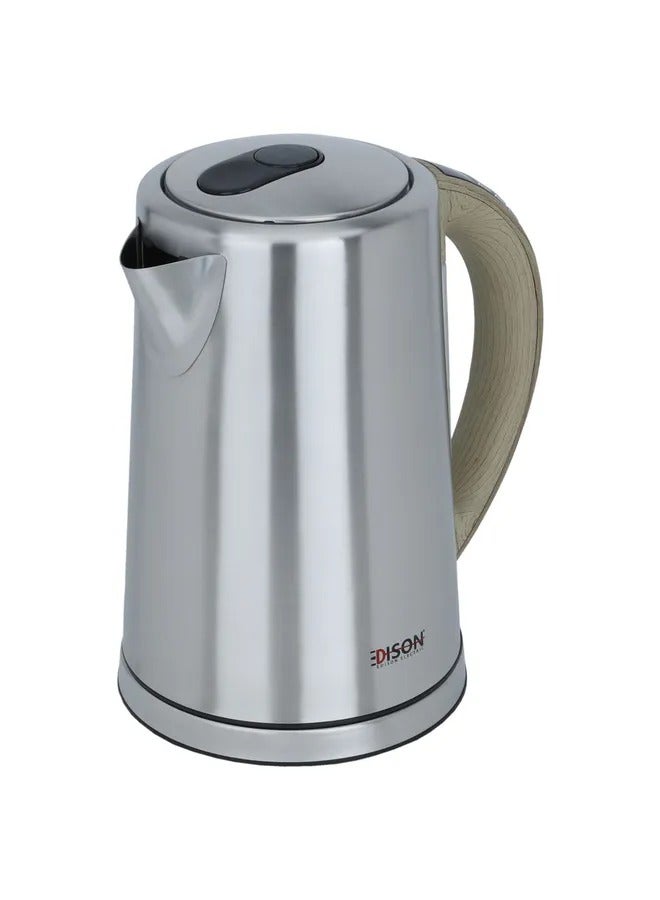 اديسون غلاية ماء أستيل بيد خشبي فاتح 1.7 لتر 2100 واط - Image 2