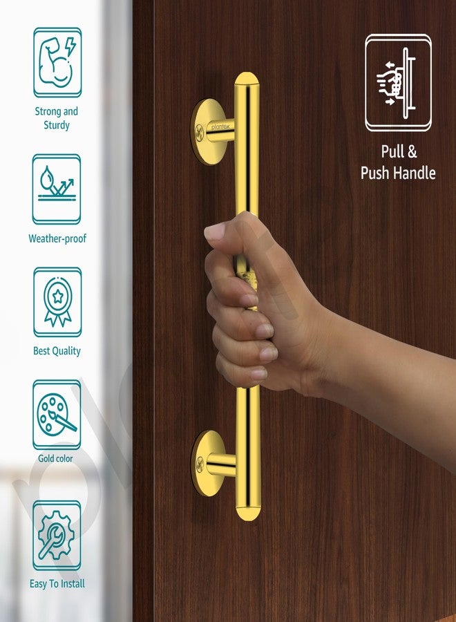 Plantex Main Door Handle/8 Inch Handle for Main Door/Pull-Push Handle for Door - Pack of 1 (S-142, Gold) - Image 2