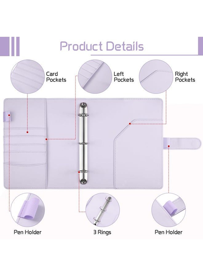 Pemocyny 100 Envelopes Money Saving Challenge Binder with Reusable Laminated Tracker, Budget Book with Cash Envelopes, Easy and Fun Way to Save $5,050 (Purple) - Image 4