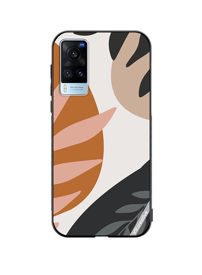 VR CREATIVE Protective Case Cover For Vivo X60 Leaf Tropical Design Multicolour - Image 1