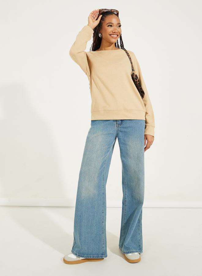 Take Two Regular Fit Acid Wash Sweatshirt  - Image 2