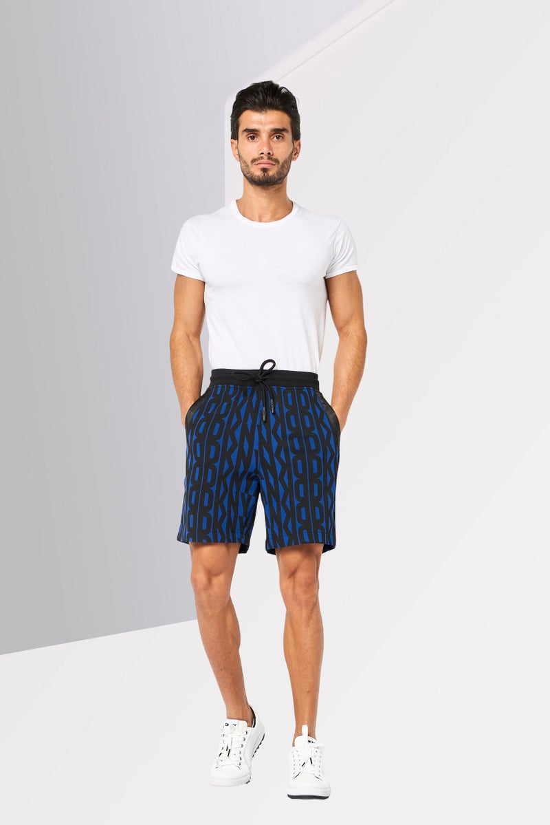 DKNY Men Regular Fit Allover Print Basic Shorts, Multicolor - Image 3