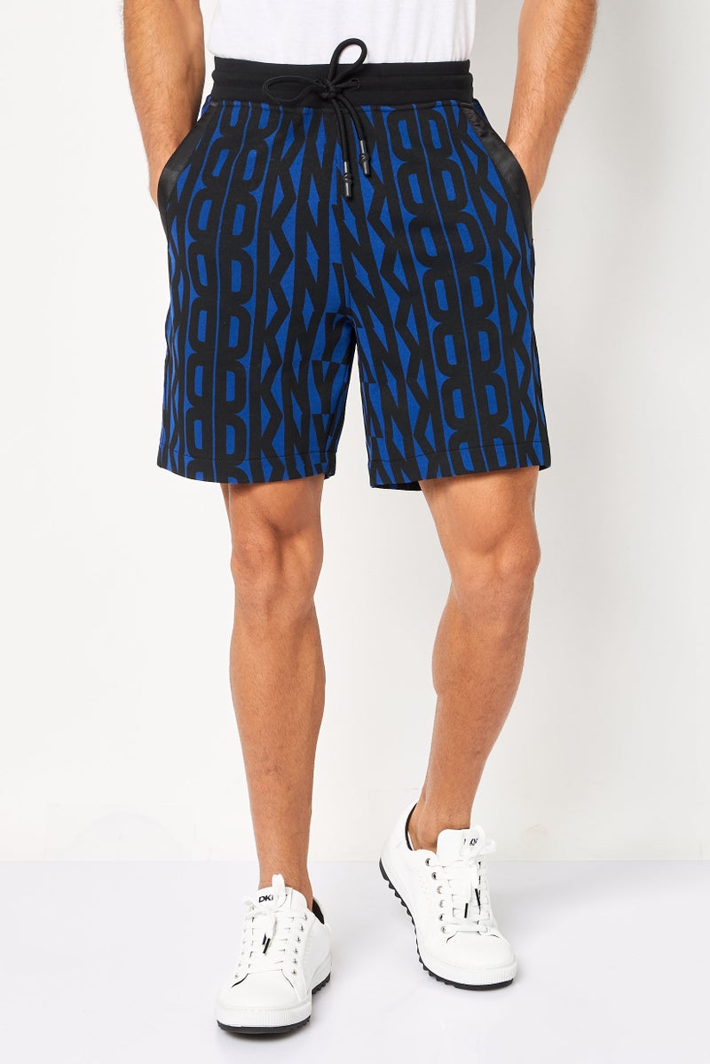 DKNY Men Regular Fit Allover Print Basic Shorts, Multicolor - Image 1