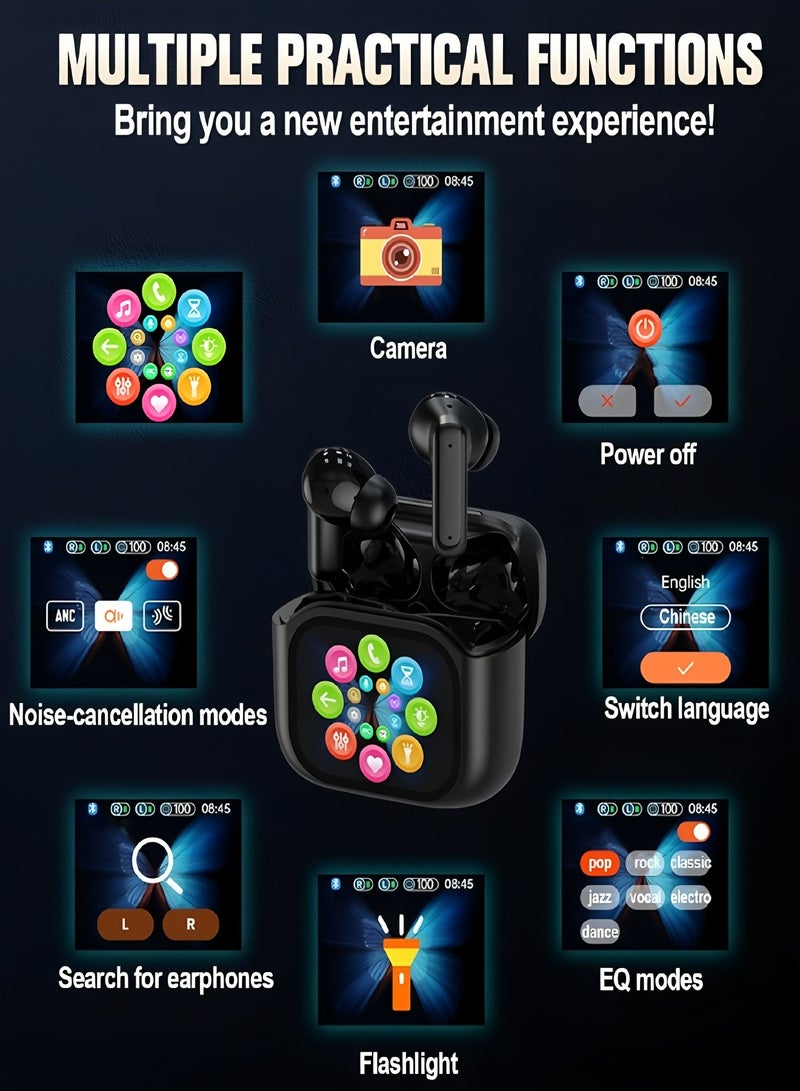 فليفيو سماعات أذن AI Translation ترجمة فورية مع 134 لغة تدعم دقة 98% في 0.2 ثانية، بلوتوث 5.4/ANC/100H عمر البطارية مع شاشة عالية الدقة للسفر/الاجتماعات لنظامي التشغيل Android وIOSسماعات أذن AI Translation ترجمة فورية مع 134 لغة تدعم دقة 98% في 0.2 ثانية، بلوتوث 5.4/ANC/100H عمر البطارية مع شاشة عالية الدقة للسفر/الاجتماعات لنظامي التشغيل Android وIOS - Image 5