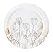 PLASTICPRO 32 Pack Elegant Disposable Plastic Plates Combo Set Includes 16 Dinner Plates and 16 Salad Plates Heavy Duty Fancy Party Plates White Gold Tulip Design - Image 1