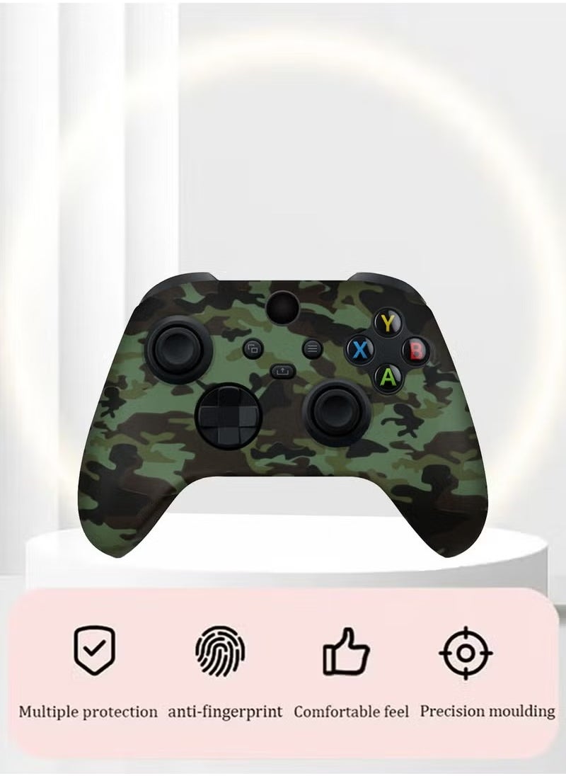 Geustos Soft Silicone Protective Case Cover for Xbox Series S/X Controller, Non-Slip No Interference Skin Protector Case Full Protection Cover for Xbox Series S/X Wireless Controller with 2 Thumb Grip Caps  - Image 5