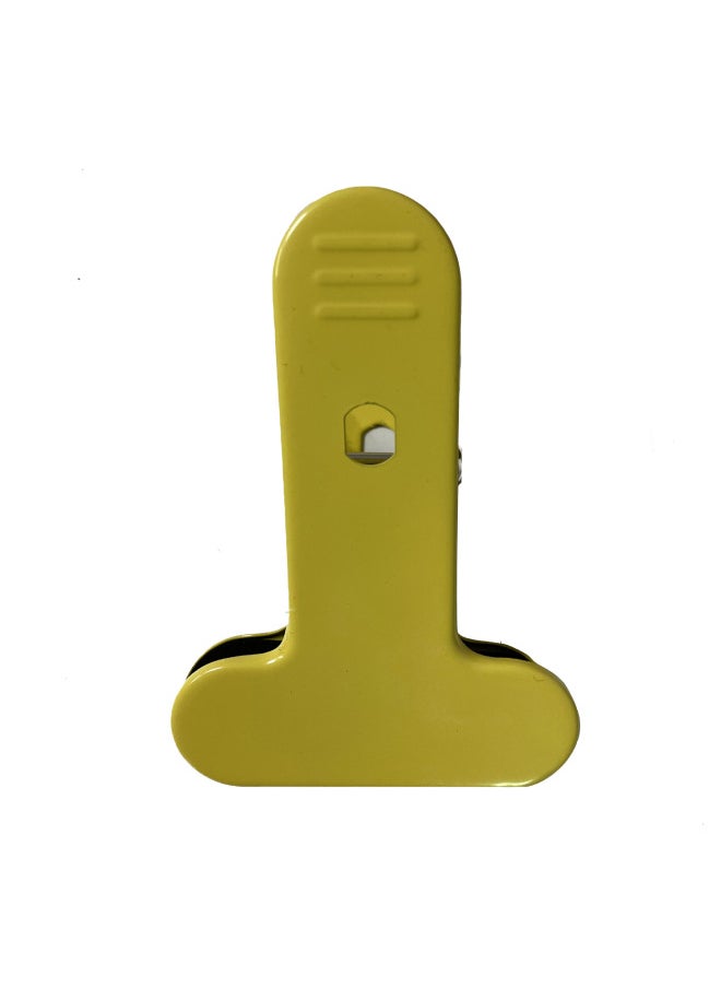 Metal Clip Fixing Clip Hardware Powder Spraying Desktop Small Table Lamp Fixing Clip Direct Broadcast Light Plant Lamp Base-Color:lemon Yellow - Image 1