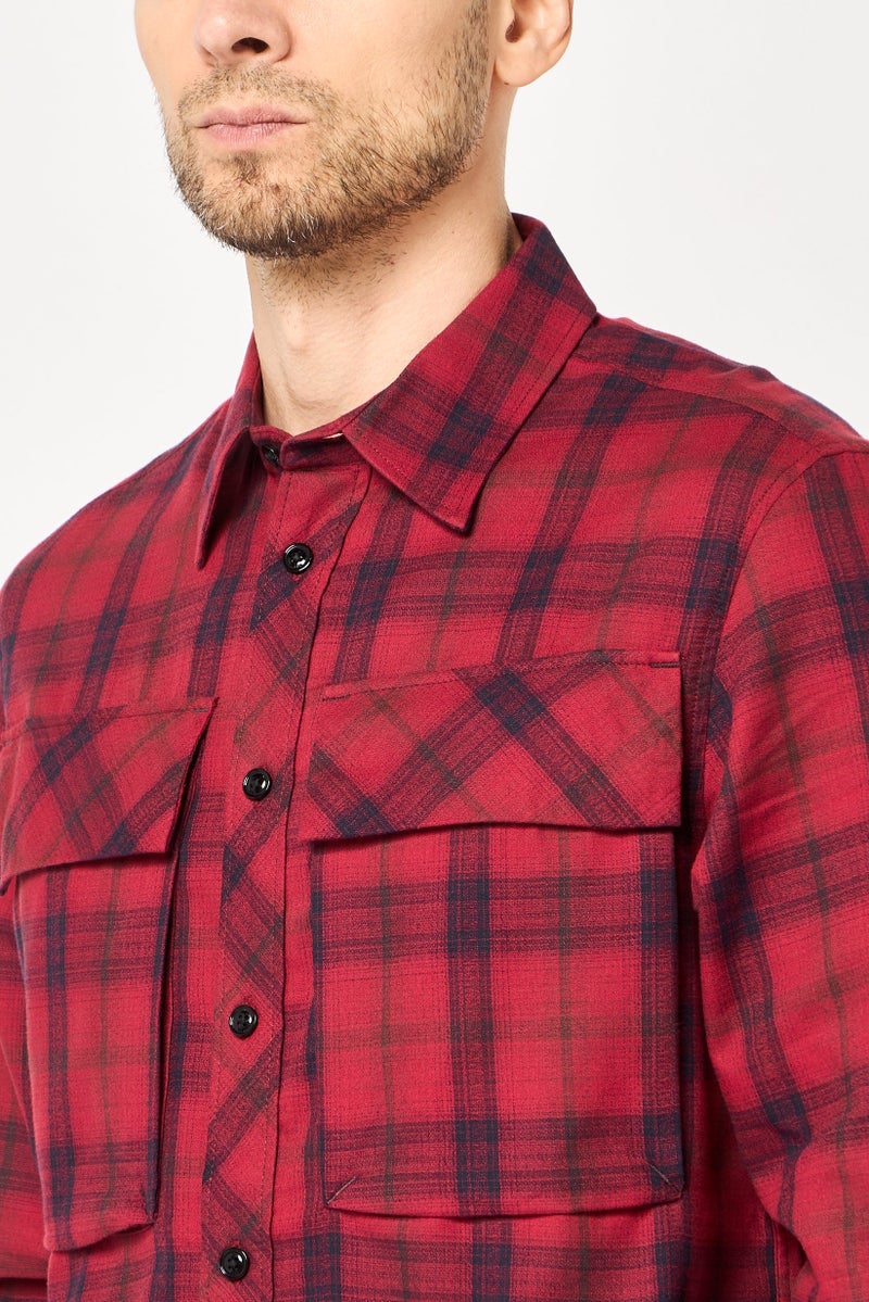 G-Star RAW قميص كاجوال طويل الأكمام للرجال بقصة عادية، متعدد الألوان - Image 3