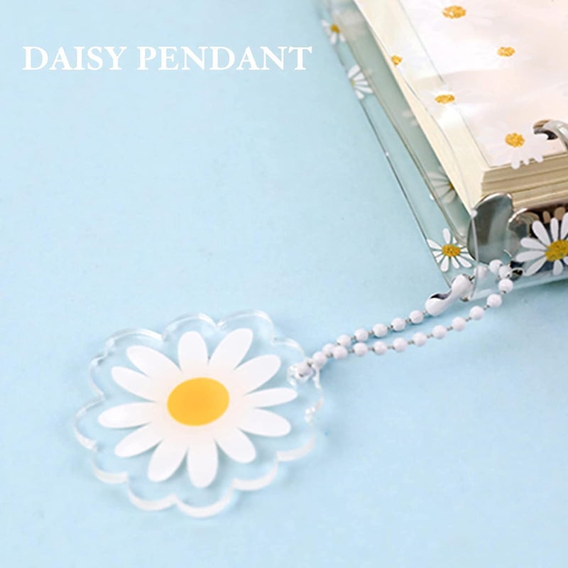 كاست ويف مجلد ميزانية من البولي فينيل كلوريد مقاس A6 مع 45 صفحة من القلب الداخلي الفارغ، غطاء مجلد دفتر ملاحظات بحلقة دائرية واحدة مع جيوب مجلد بسحاب من الأوراق السائبة للبطاقات المصرفية والنقود ومجلد توفير المال على شكل ديزي - Image 3