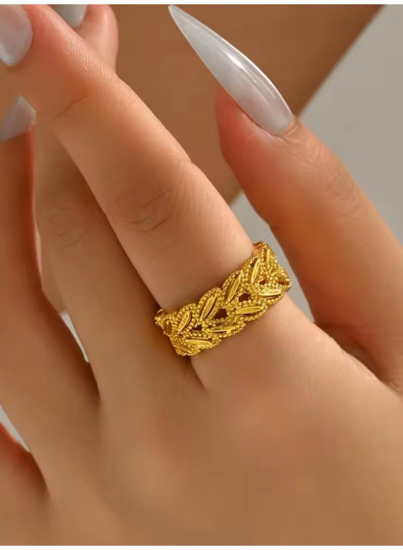 GOLDMAX 21k Gold Plated Ring For Women One Size - Image 3